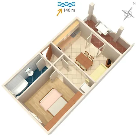 Apartments By The Sea Mastrinka, Ciovo - 4648 Apartman Trogir